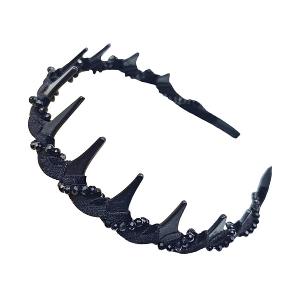 Diadema ligera clásica de los años 90, accesorio para el cabello, antideslizante y sin esfuerzo para regalos. Negro