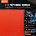 thumbnail image 2 of VEVOR Welding Screen with Frame, 6' x 6' Welding Curtain Screen, Flame-Resistant Vinyl Welding Protection Screen on 4 Swivel Wheels (2 Lockable), Moveable & Professional for Workshop/Industrial,Red, 2 of 9