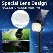 DAYBETTER Solar Lights Outdoor,800LM 6500K Solar Spotlights for Yard Garden Lawn Patio Tree,White