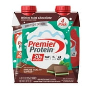 Premier Protein Shake, Winter Mint Chocolate Limited Time, 30g Protein, 11 Fl Oz, 4 Ct