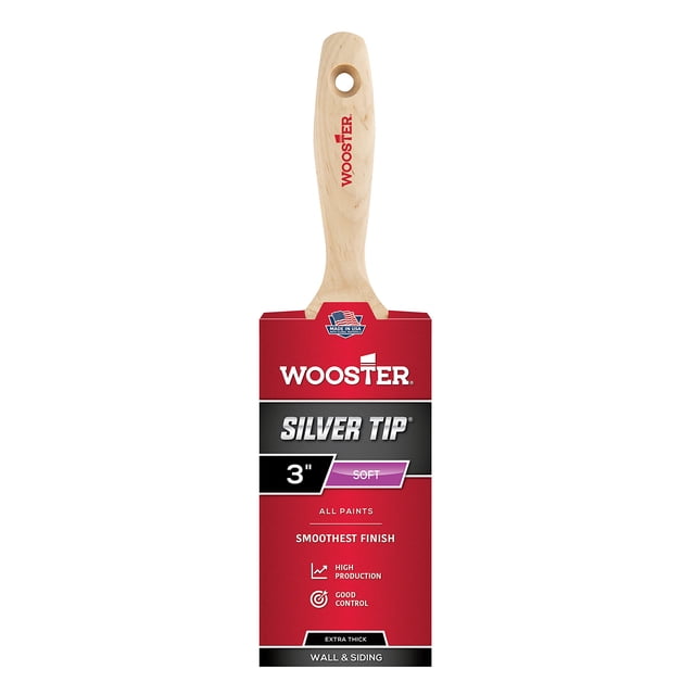 Pincel Wooster 5223-3 para pared, suave y natural, 3 pulgadas