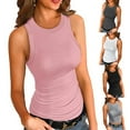 thumbnail image 2 of XBASW Womens Tank Tops Ribbed Sleeveless Top Summer Knit Cami Tee Shirts for Women's S -2XL, 2 of 9