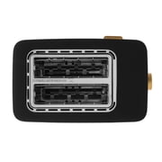 Thyme & Table 2-Slice Toaster, Extra-Wide Slots with Removable Crumb Tray, Slate Grey