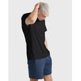 thumbnail image 2 of Hanes Unisex Garment Dyed Cotton T-Shirt Black L, 2 of 8