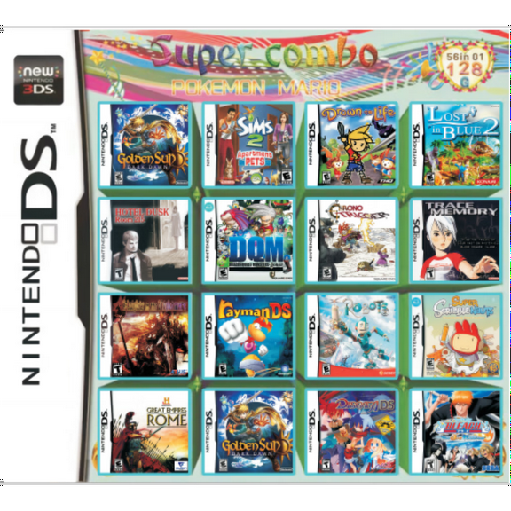 56 in 1 DS Games Collection Cartridges, US Version