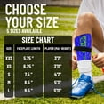 thumbnail image 5 of Vizari Malaga Shin Guards with Ankle Protection for Kids, Youth, and Adults | Lightweight Soccer Pads for Boys and Girls Ages 3+ - BLUE/GREEN, XS, 5 of 7