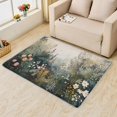 thumbnail image 2 of Daisy Rugs for Living Room Bedroom - Flower Rug 6x9 - Plant Carpet for Home Decor - Washable Non Slip Patterned Indoor Large Area Rug - Soft & Low Pile (ZL&894), 2 of 7