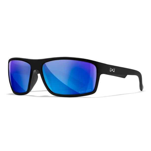 Gafas de sol Wiley X Peak XL polarizadas con lentes espejo azul