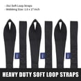 thumbnail image 5 of MOCA AUTOPARTS 6-Pack Soft Loop Tie Down Straps 10643 Lbs Breaking Strength 1.6 x 17 inches, Heavy Duty Tie Down Loops for Secure Trailering of Kayak, Motorcycles, ATV, UTV, 5 of 6