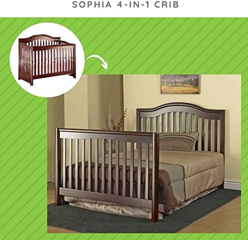 Full-Size Conversion Kit Bed Rails for Sorelle Cribs (Cherry, Model #215)