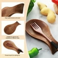 thumbnail image 2 of Shoreew Spoon Rest Cooking Spoon Holder Wooden Utensil Stand Kitchen Counter Spatula Dish Rack Organizer Home Decor, 2 of 7