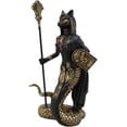 thumbnail image 5 of Ebros 11"H Egyptian Bastet Cat With Snake Holding Spear & Shield Statue 11"H, 5 of 7