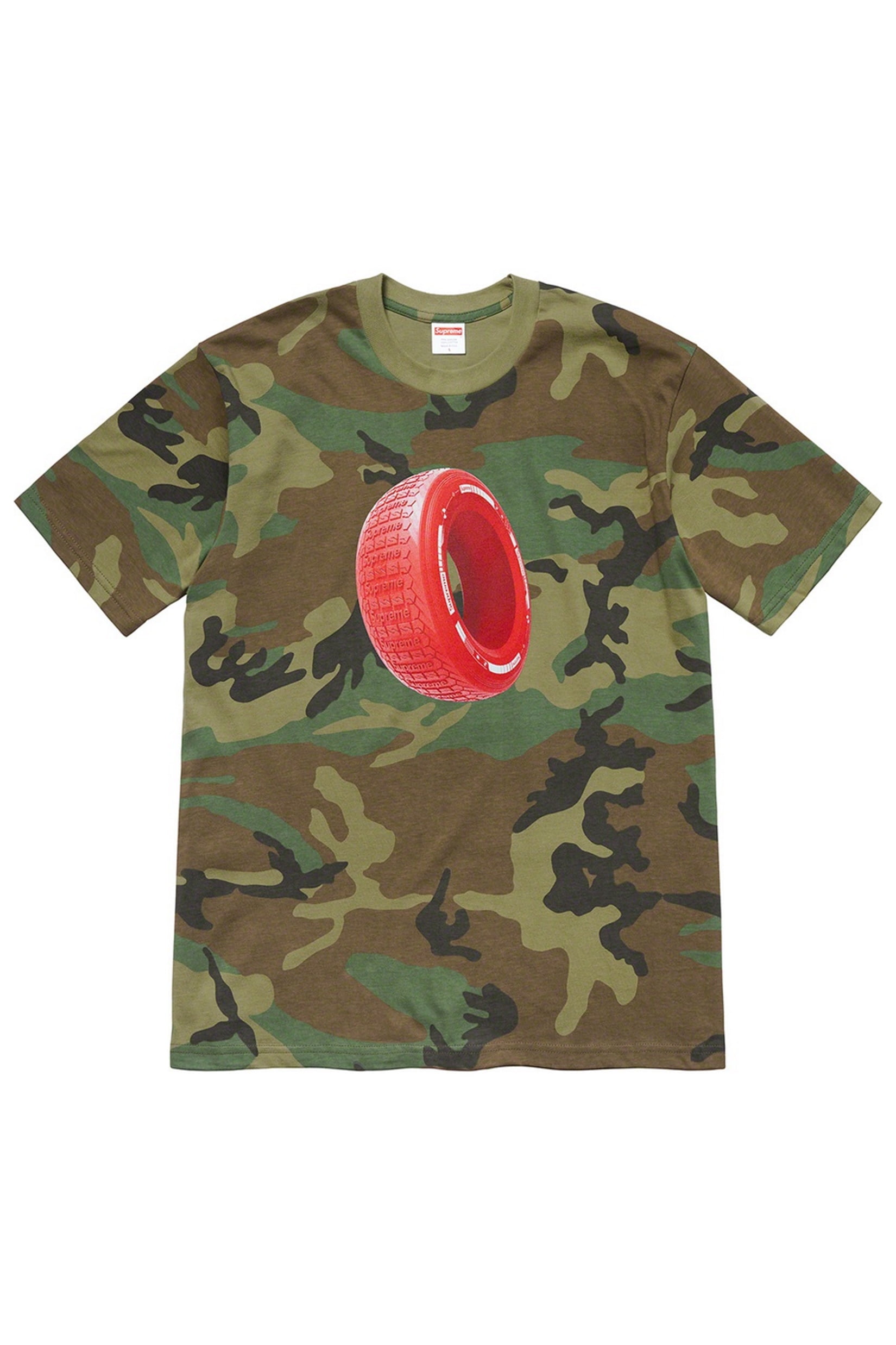 Supreme Tire Tee Woodland Camo 