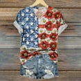 thumbnail image 2 of VerPetridure American Flag Shirt Women 4th of July Patriotic T Shirt Funny Stars Stripes Graphic Tee Independence Day T-Shirt Top, 2 of 4