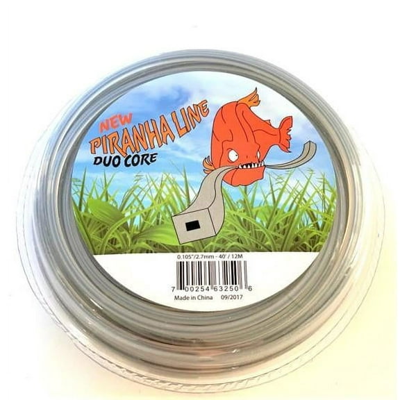 Heavy-Duty Dual Core Square Trimmer Line .105-Inch by 40 Feet for Trimmers/Brushcutters