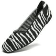 thumbnail image 4 of DADAWEN Women's Slip on Ballerina Flats Round Toe Textile Dress Shoes Comfortable Zebra Stripes 7US, 4 of 4
