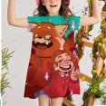 thumbnail image 1 of Vestido rojo giratorio, vestido elegante para niños, niñas, cumpleaños, Pascua, juego de rol, ropa para niños, niña 2-7y7T Gao Jinjia LED, 1 of 1