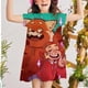 thumbnail image 2 of Vestido rojo giratorio, vestido elegante para niños, niñas, cumpleaños, Pascua, juego de rol, ropa para niños, niña 2-7y6T Gao Jinjia LED, 2 of 2