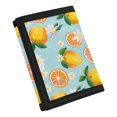 thumbnail image 2 of Chririnla Lemon Daisy Children's Wallet, Polyester Kids Trifold Wallet for Outdoor, Compact Slim Change Purse, 2 of 6