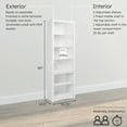 thumbnail image 6 of Prepac Home Office Modern 80" Tall Bookcase with Adjustable Shelves, White, 6 of 13