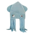 thumbnail image 5 of Jinhomg Plush Octopus Costume Hat Funny Long Tentacle Cosplay Halloween Party Headwear Sky Blue Free Size, 5 of 7