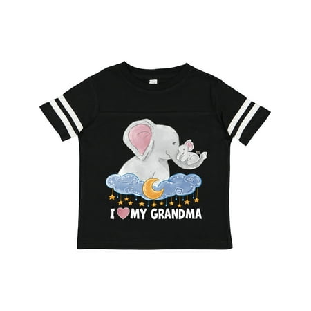 

Inktastic I Love My Grandma Cute Elephants with Moon and Stars Gift Toddler Boy or Toddler Girl T-Shirt