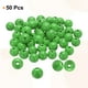 thumbnail image 3 of Uxcell 50 piezas de cuentas de madera verde profundo de 20 mm, cuentas redondas sueltas con agujero grande de 4.5 mm para joyería, collares y pulseras., 3 of 7