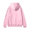 thumbnail image 3 of Men Full Zip Up Hoodie Sweatshirt Long Sleeve Drawstring Hood With Kangaroo Pocket Soft Fleece Casual Workout Streetwear Hooded Jacket Tops Pink XL, 3 of 6