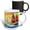 Multicolor, variant on 3drose, Tall Ship Digital Art. Two Ships at Set After the Battle at Sunset, 11oz Magic Transforming Mug