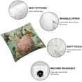 thumbnail image 6 of nygtbtfer Throw Pillow Covers Set of 2 Wild Village Cute Moon Green Velvet Cozy Decorative for Office Bedroom Sofa Pillow White, 6 of 7