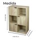 thumbnail image 2 of Organizador 6 Cubículos, Librero Gabinete Multifuncional ELLEGANCE HOUSEWARE SS47887, 2 of 4