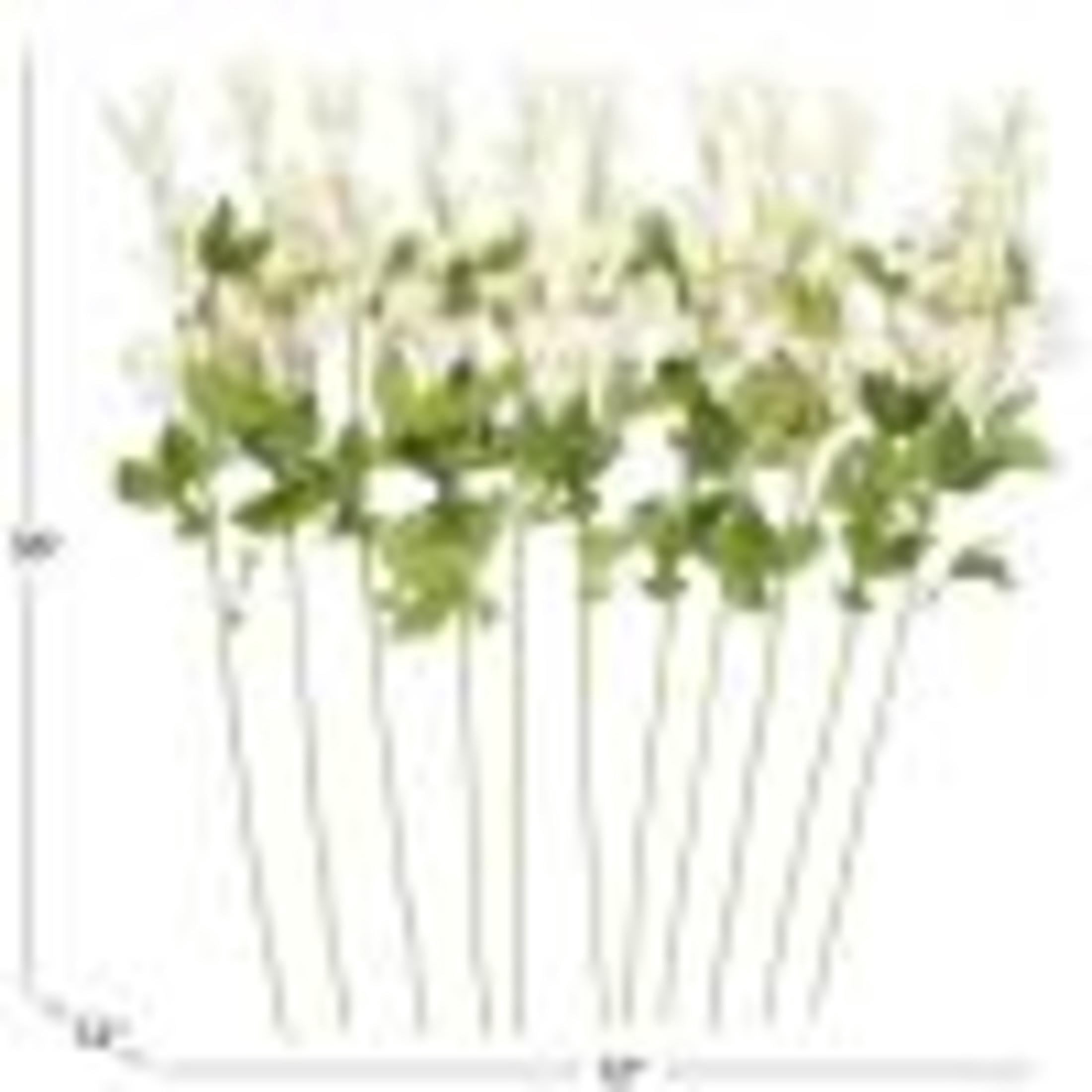 35" Plastic Floral Tall Sweet Pea Artificial Flower Stem, by DecMode (12 Count)