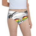 thumbnail image 6 of Pofeuu Panda with Sun glasses Print Soft Cotton Underwear Girls'Briefs Soft Undies, 6 of 7
