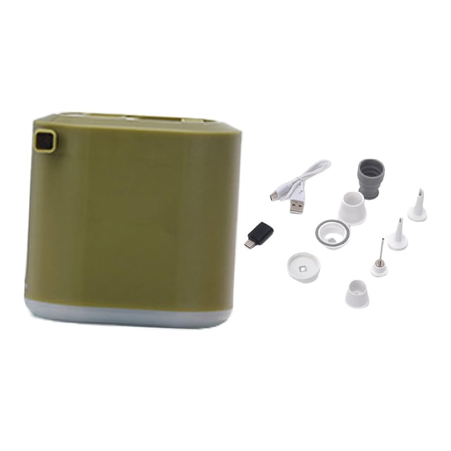 Linterna de accesorios portátiles de la bomba de aire para el anillo de natación para acampar juguetes de piscina Verde