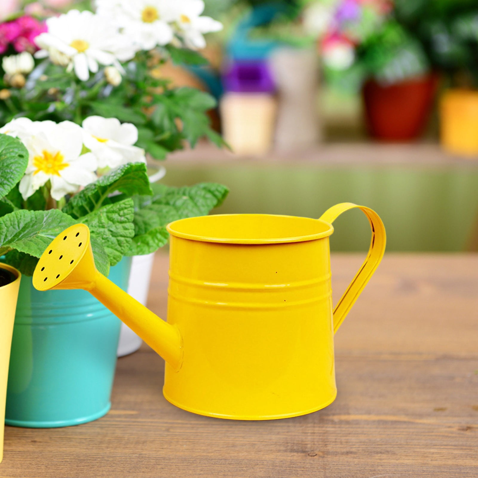 Metal Watering Can for Indoor 1L, Vintage Garden Sprinkling Can with Long Spout, Tinplate Watering Kettle Gardening Tool for Outdoor Lawn Flower Care