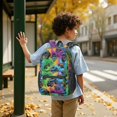 thumbnail image 6 of Monster Cartoon Truck Purple Pattern 17" School Backpacks for Teens,Waterproof Oxford Fabric,S-Shape Padded Straps for School,Travel,Hiking,Camping, 6 of 6
