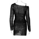thumbnail image 5 of Falda Conjuntos de falda corta de punto para mujer Falda superior de manga larga expuesta al ombligo Traje diario Kuymtek Negro L para Mujer, 5 of 8