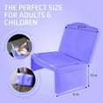 thumbnail image 5 of MavoCraft Purple Folding Lap Desk with Storage & Dividers | Laptop Bed Table, Breakfast Tray | Serving Table for Kids & Adults, Easy to Fold & Carry, 5 of 7