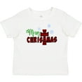 thumbnail image 3 of Inktastic Merry Christmas Buffalo Plaid Cross with Snowflakes Boys or Girls Baby T-Shirt, 3 of 5