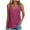 Hot Pink, variant on BLVB Womens Tank Tops Summer Eyelet Sleeveless T-Shirts Tops Casual Scoop Neck Button down Tunics Tees Shirts