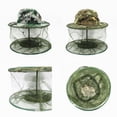 thumbnail image 3 of yingyy Unisex Camouflage Fishing Net Mesh Caps Head Bug Insect Prevention Outdoor Hat Face Protector Midge Mosquito Bug Insect Prevention Outdoor Hunting Sun Hat, 3 of 9