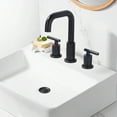 thumbnail image 3 of Wowow 8 in. Widespread Double Handle Bathroom Faucet in Oil Rubbed Bronze Included Pop-Up Drain and Aerator, 3 of 8