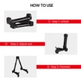 thumbnail image 2 of Yeacher Adjustable Folding Instrument Stand for Guitar Ukulele Violin Bass Classic Folk Electric Guitars Foldable Stand Holder A-frame Bracket Universal Compact Space-saving, 2 of 8