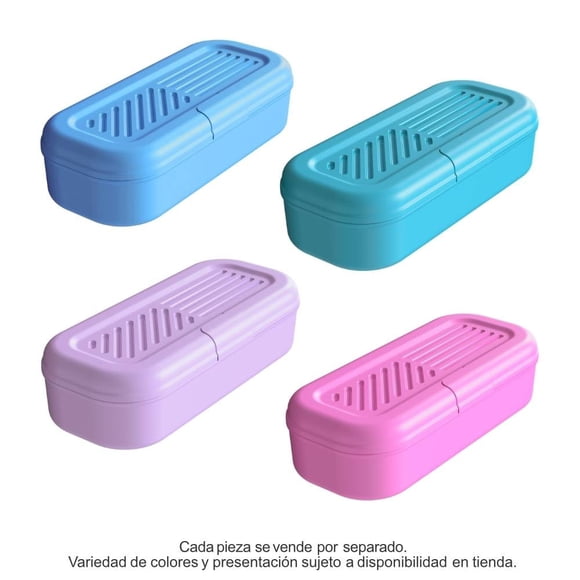Mini Contenedor Prichos Portaware 3 Divisones Varios Colores 1 Pieza