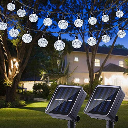 30 LED Solar String Ball Lights Outdoor Garden Yard Decor Lamp Waterproof XMAS 