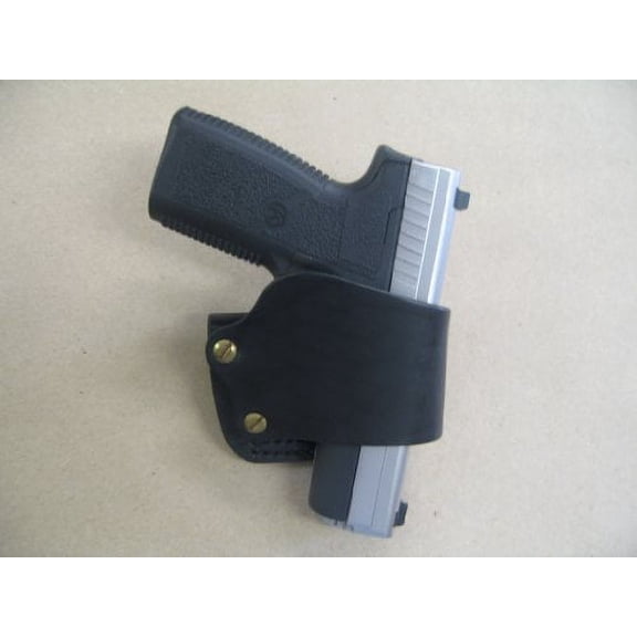 Azula Gun Holsters Leather Belt Slide Holster for Kahr Arms 9mm/.40/.45, Right Handed, Black