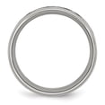 thumbnail image 2 of Stainless Steel Polished and Textured w/CZ 8mm Band, 2 of 8