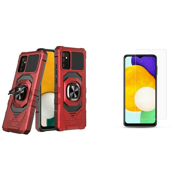 Bemz Case for Gabb Phone 3 Pro with (2-Pack) Tempered Glass Screen Protectors, Heavy Duty Shockproof Magnetic Stand Dual Layer Shield Slim Cover - Red