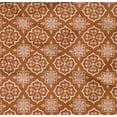 thumbnail image 4 of oneOone Cotton Poplin Twill Orange Fabric Floral & Tiles Moroccan Sewing Material Print Fabric By The Yard 56 Inch Wide, 4 of 4