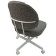 thumbnail image 2 of M-75 Swivel Dining Chair on Wheels - Grey on White, 2 of 2